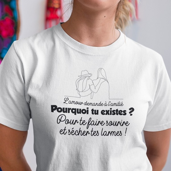 Tee Shirt Phrase Humour Femme A Offrir L Amour Demande A L Amitie