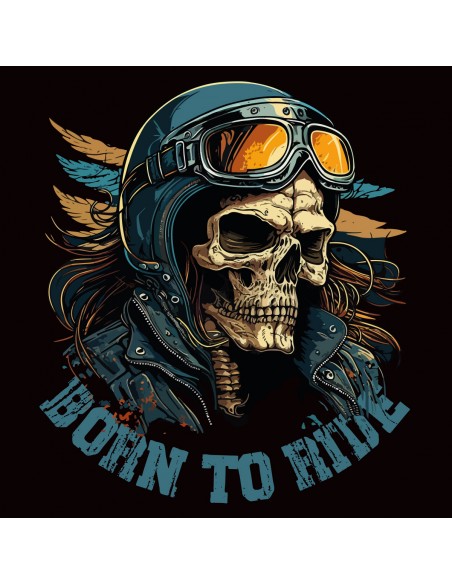 T shirt vintage moto born to ride